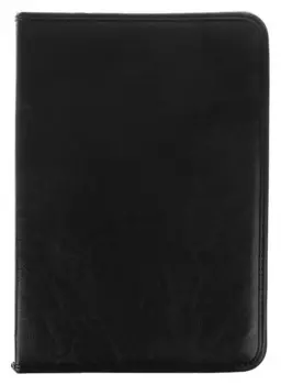 Пaпка деловая, искусственная кожа, 360 х 260 х 30 мм, «Лайт», канцбург, чёрная