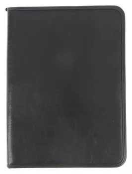 Пaпка деловая, искусственная кожа, 360 х 260 х 30 мм, «Люкс», канцбург, чёрная