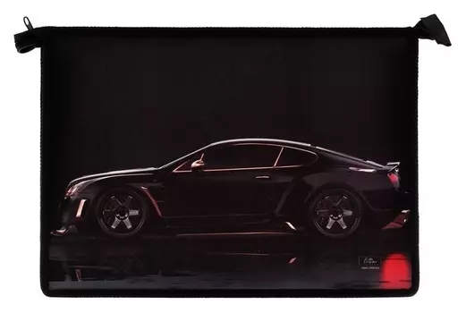 Папка для тетрадей А4 Calligrata, молния сверху, пластик, "Тачка"