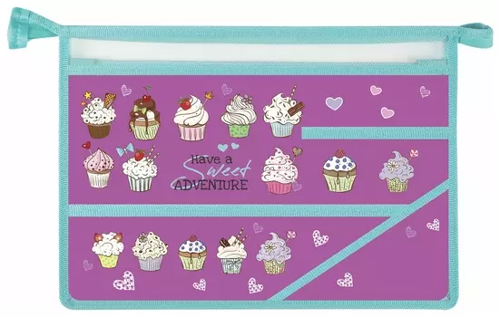 Папка для труда органайзер Cup Cakes
