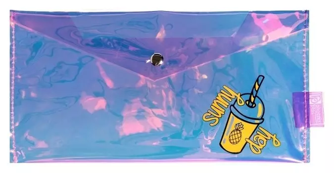 Папка-конверт на кнопке Travel дизайн 230*120мм дизайн феникс "Солнечный стаканчик" 49290