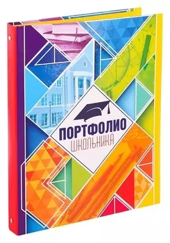 Папка на кольцах Портфолио школьника