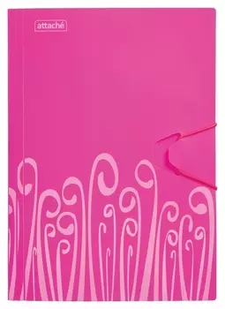 Папка на резинках Attache Fantasy ,розов.