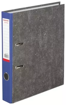 Папка-регистратор офисмаг, фактура стандарт, с мраморным покрытием, 50 мм, синий корешок, 225586