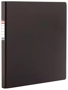 Папка с металлическим пружинным скоросшивателем Brauberg, картон/пвх, 35 мм, черная, до 290 листов, 228337