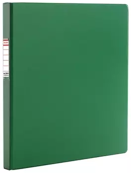 Папка с металлическим пружинным скоросшивателем Brauberg, картон/пвх, 35 мм, зеленая, до 290 листов, 228339