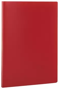 Папка с пластиковым скоросшивателем Staff, красная, до 100 листов, 0,5 мм, 229229