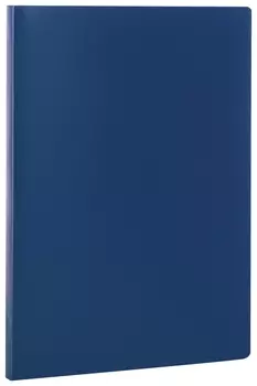 Папка с пластиковым скоросшивателем Staff, синяя, до 100 листов, 0,5 мм, 229230
