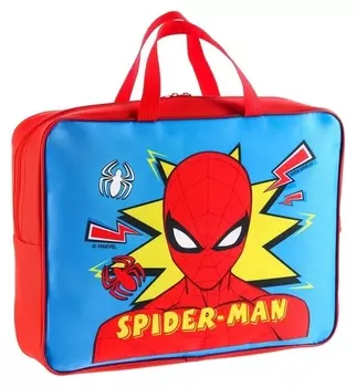 Папка с ручками А4, 35х27 см, текстиль, человек-паук