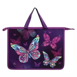 Папка с ручками А4, Calligrata «Бабочки», 330 X 240 X 55 мм