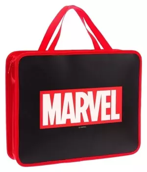 Папка с ручками пластик А4 75мм 330*260 пм-а4-26, мстители «Marvel»