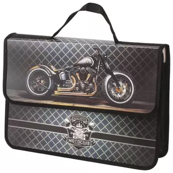 Папка с ручками широкая Байк