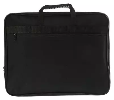 Папка с ручками текстиль А4, 30 мм, 360 х 260 мм, «Офис», 1ш41, с карманом «рант тесьма», черный