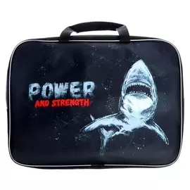 Папка с ручками текстиль А4 350 х 270 х 70 мм Calligrata «Акула»