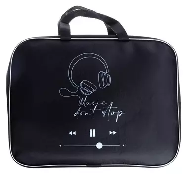 Папка с ручками текстиль А4 350 х 270 х 70 мм Calligrata, Music