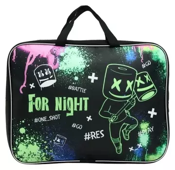 Папка с ручками текстиль А4 350 х 270 х 70 мм Calligrata, Night