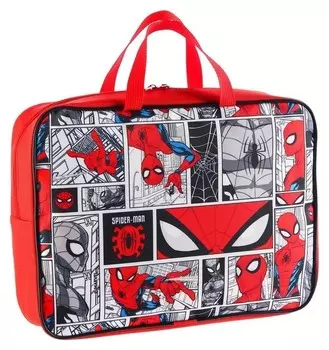 Папка с ручками текстиль А4 70мм 350*270 2ш48 человек-паук