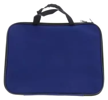 Папка с ручками текстильная, А4, 350 х 275 х 20 мм, «Офис», пдм-1, синяя