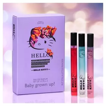 Парфюмерная вода Hello Kitty "Baby Grown Up!", 3*15 мл