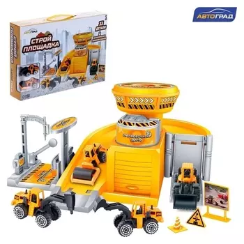 Парковка «Стройплощадка» с 2 металлическими машинами