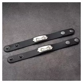 Парные браслеты "Любовь навсегда", натуральная кожа, сталь