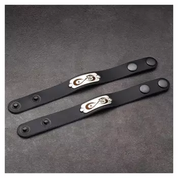 Парные браслеты "Ты и Я", натуральная кожа, сталь