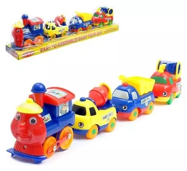 Паровоз «Забавное путешествие», с магнитами, работает от батареек