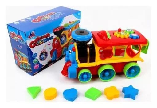 Паровозик сортер с логическими фигурами