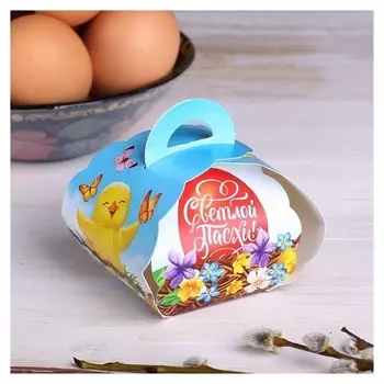 Пасхальная коробочка для яйца «Цыплята»