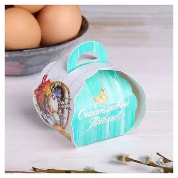 Пасхальная коробочка для яйца «Кулич»