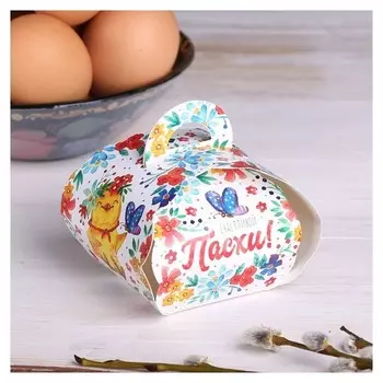 Пасхальная коробочка для яйца «Счастливой пасхи!»