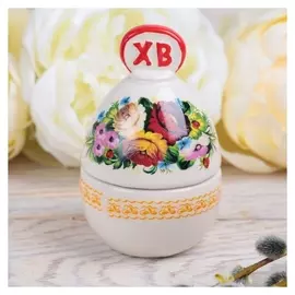 Пасхальная шкатулка-яйцо «Цветы»