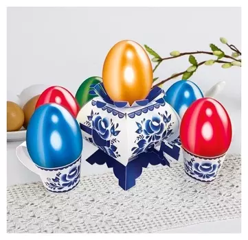 Пасхальный набор для украшения яиц «В гостях у бабушки. гжель»