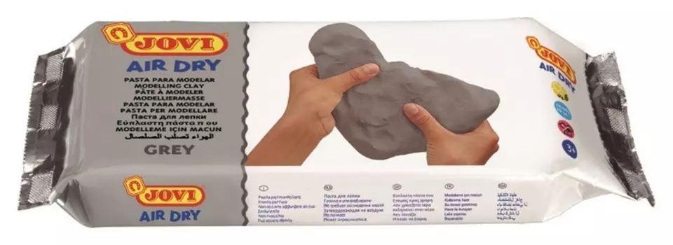 Паста для моделирования отвердевающая 500гр., Jovi, серая, 85G