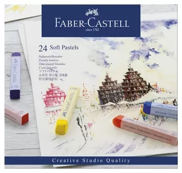 Пастель Faber-castell Soft Pastels 24 цв., картон. упак, 128324