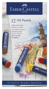 Пастель масляная Faber-castell Oil Pastels, 12 цветов, картон. упак.,127012