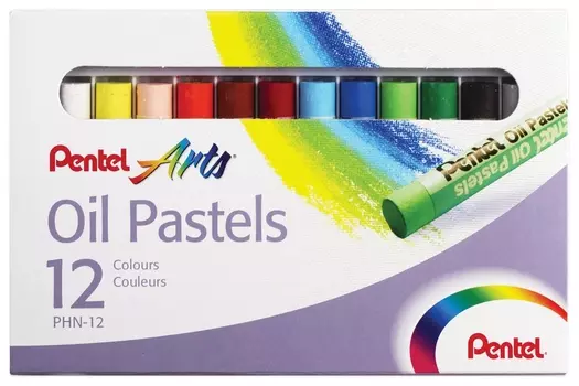 Пастель масляная художественная 12 цветов "Oil Pastels"