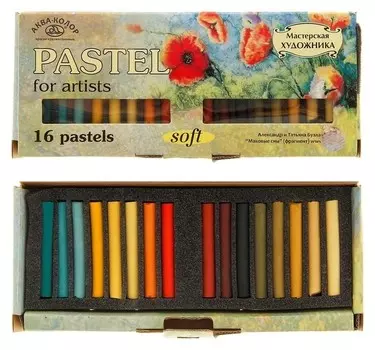 Пастель сухая 16 цветов набор №3