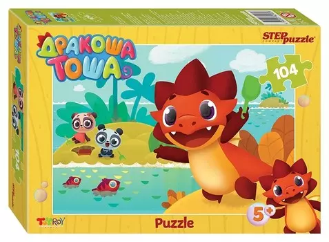 Пазл 104 элемента Дракоша Тоша