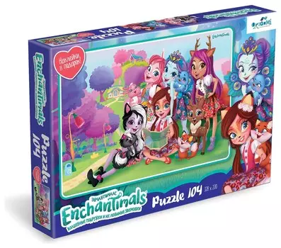 Пазл 104 элемента + наклейки Всегда вместе