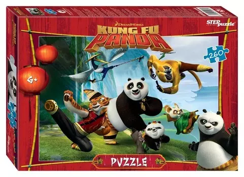 Пазл 260 элементов Кунг-фу Панда