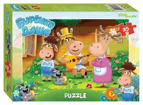 Пазл 35 элементов Буренка Даша