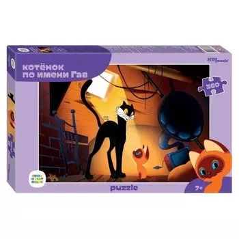 Пазл 360 элементов «Котенок по имени гав»