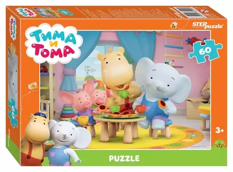 Пазл 60 элементов Тима и Тома