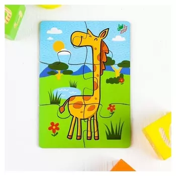 Пазл 6 элементов Жираф, элемент: 4,7 × 5 см