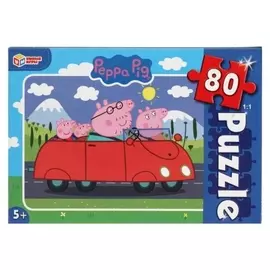 Пазл 80 элементов «Свинка пеппа»