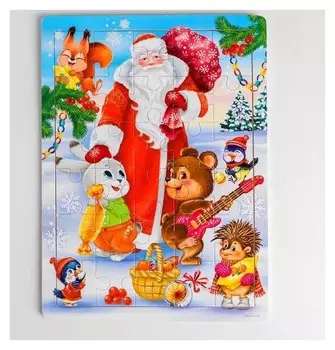 Пазл большой Весёлый Новый Год 30 элементов