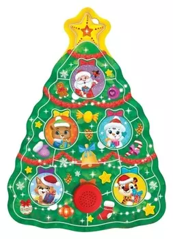 Пазл деревянный музыкальный «Украшаем ёлочку»