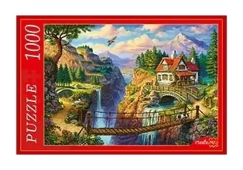 Пазл "Домик у обрыва"