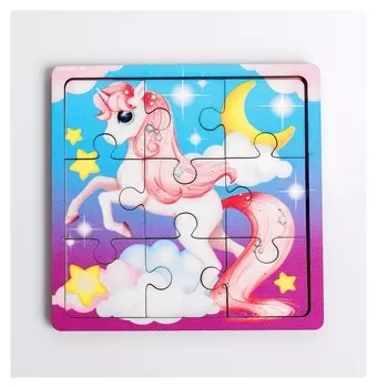 Пазл «Единорог на облаке», 9 деталей